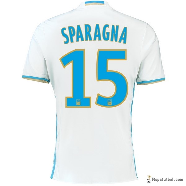 Camiseta Marsella Replica Primera Ropa Sparagna 2016/17 Blanco